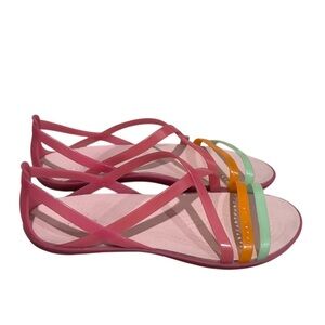 Crocs Isabella Womens Size 9 Jelly Sandals Pink